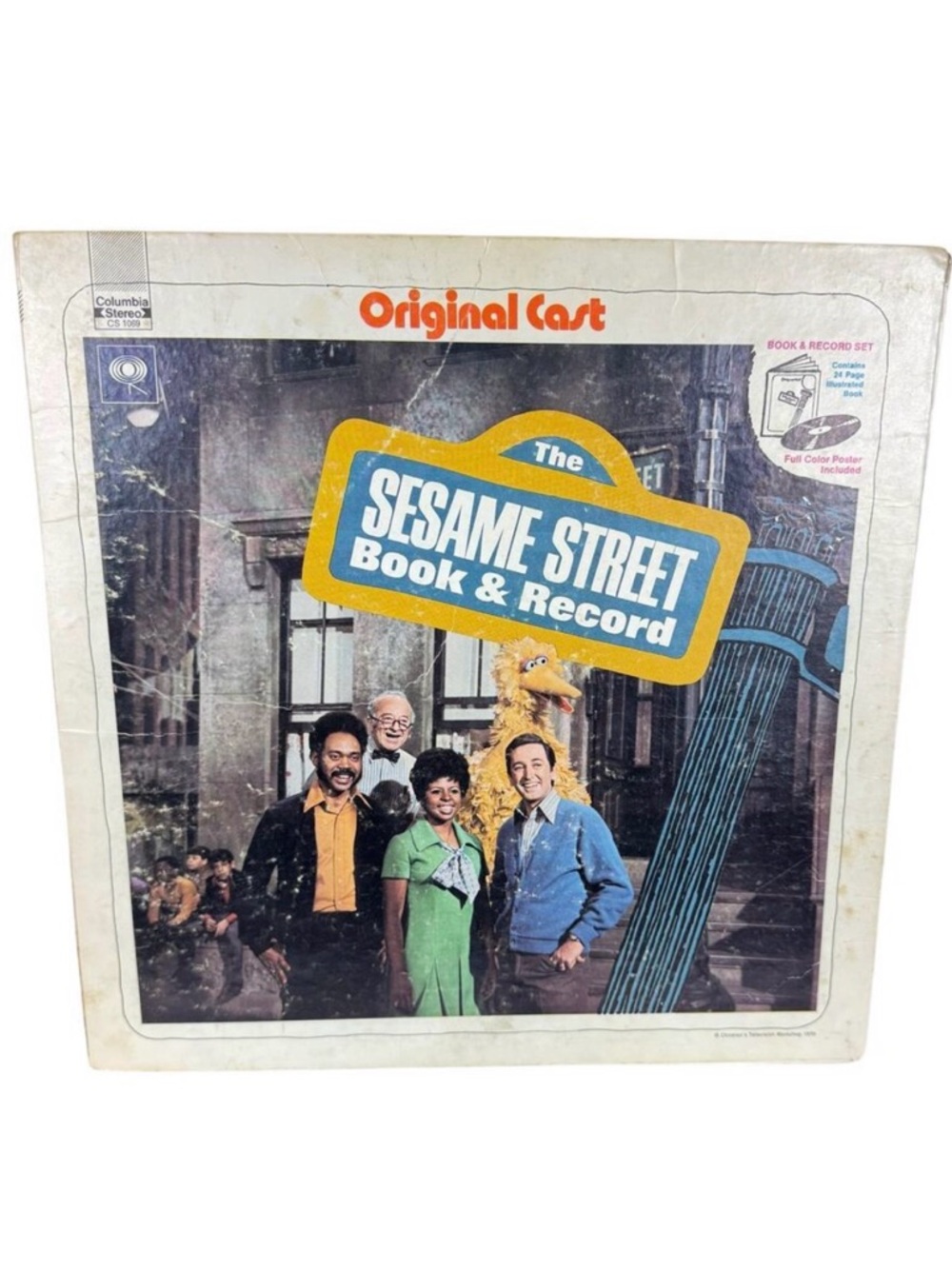 Sesame Street Original Cast Vintage 1970 Storybook Vinyl Record Set